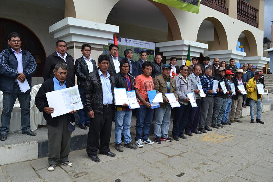 Pallasca:  usuarios de agua formalizados recibieron licencia de la ANA