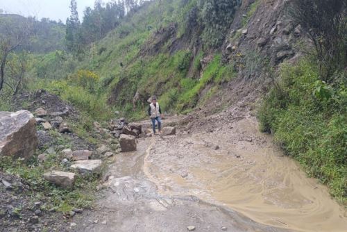 Áncash: carreteras afectadas por huaicos, deslizamientos y derrumbes