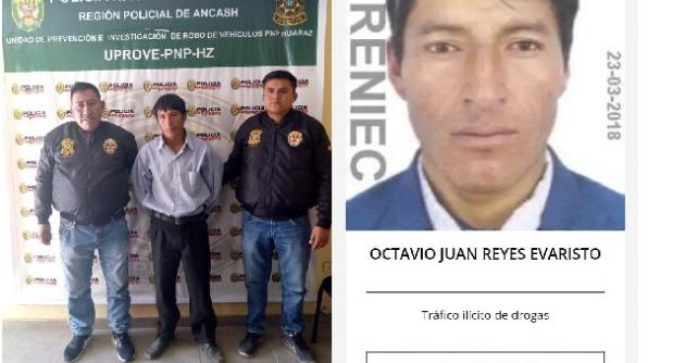 Cayó uno de “Los Más Buscados” que tenía tres requisitorias por tráfico de drogas en Áncash