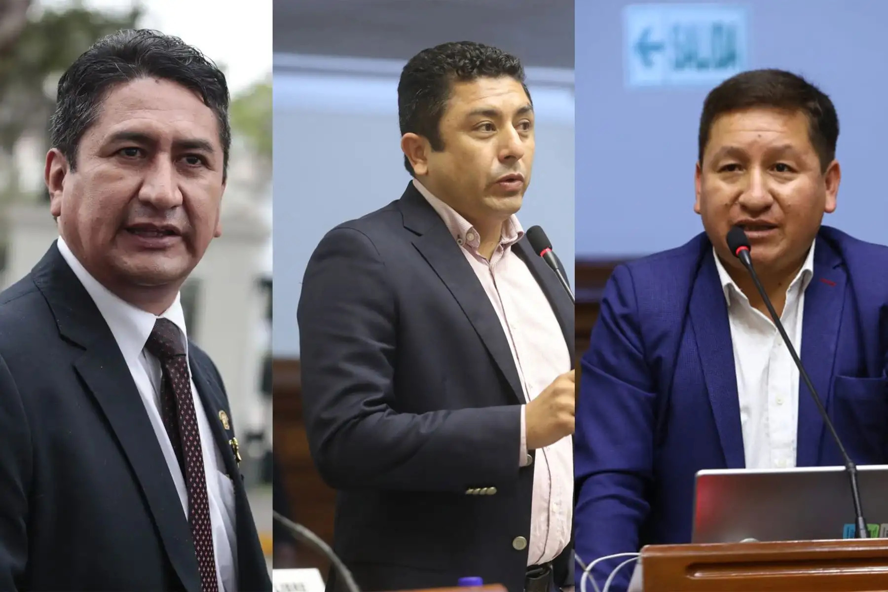 Dictan juicio oral para Vladimir Cerrón, Guillermo Bermejo y Guido Bellido