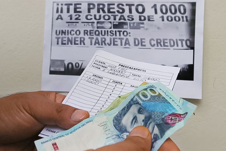 Ley tipifica los préstamos "gota agota" como extorsión y con penas de 15 años de cárcel