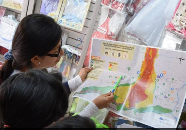 Defensa Civil distribuye mapa de riesgos para desbordes y aluviones en Huaraz