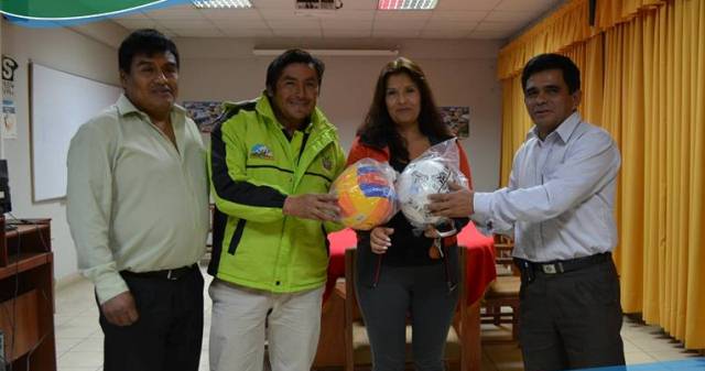 Huaylas: Colegios de centros poblados reciben donaciones para actividades deportivas