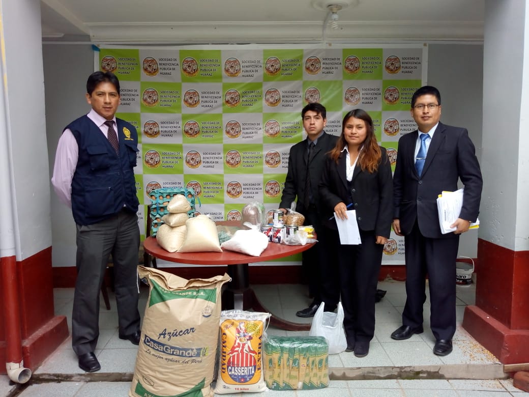Ministerio Público hace entrega de bienes donados al Hogar de Ancianos de Huaraz