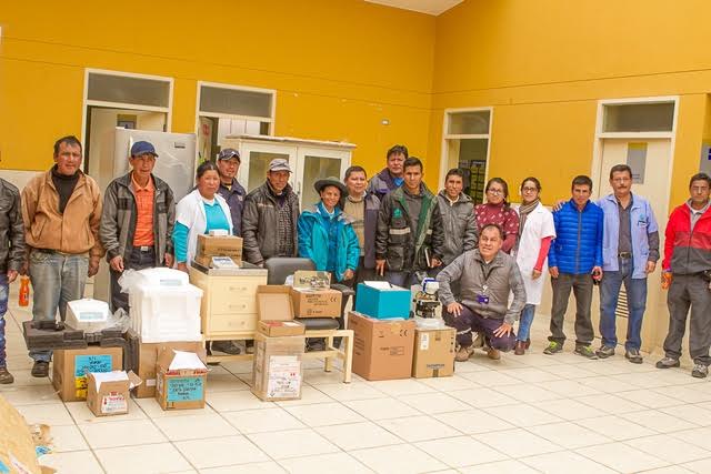 Huari: puesto de salud de Pichiú recibe donación para laboratorio clínico