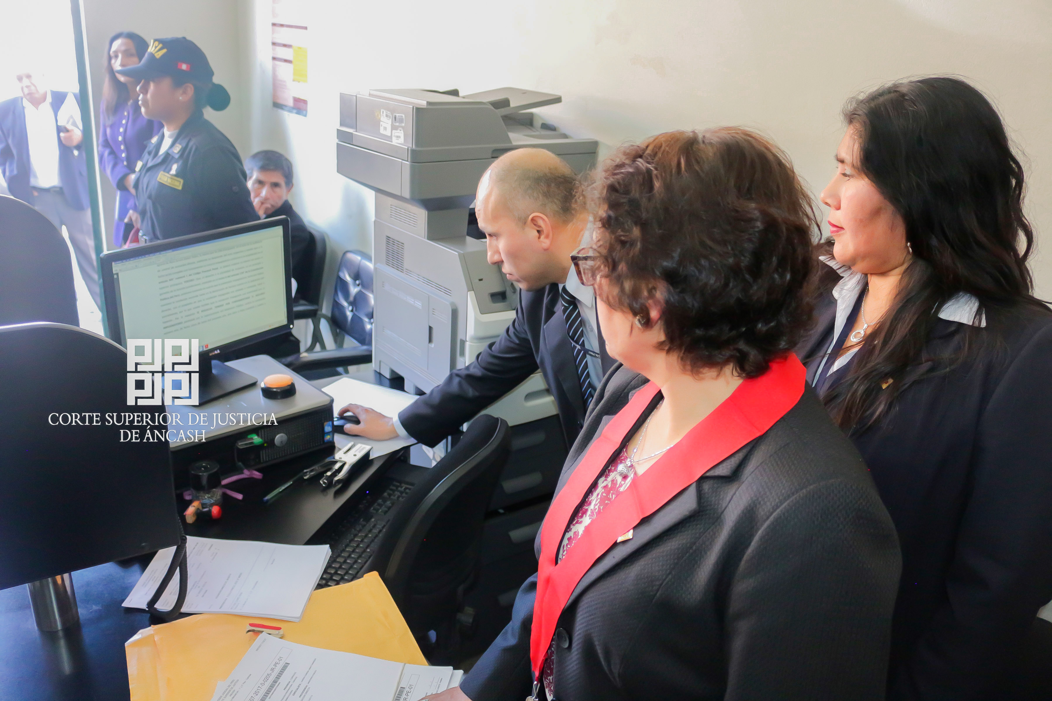 Presidenta de la Corte de Justicia de Áncash inauguró sistema integrado en Carhuaz