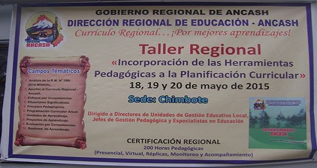En chimbote se realizara taller regional organizado por la DREA