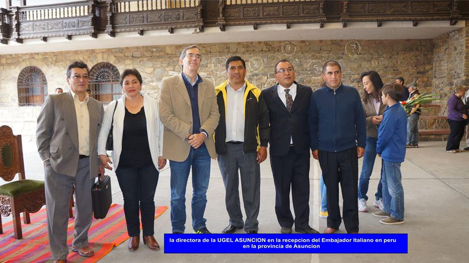 Embajador italiano visitó provincia de Asunción Chacas para apreciar obra social de Mato Grosso