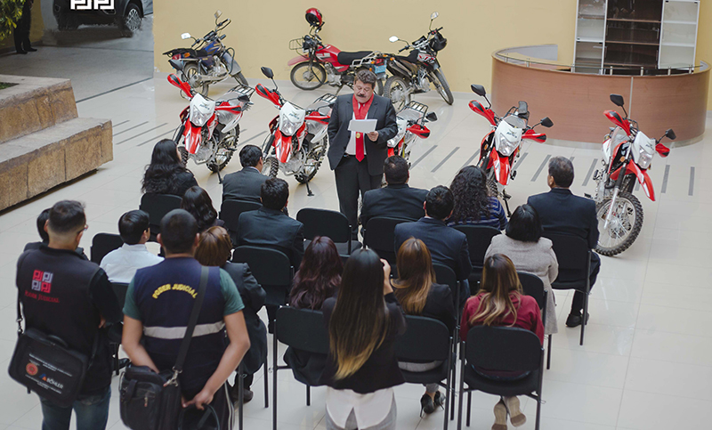 Huaraz: asignan seis motocicletas para notificaciones en varias provincias