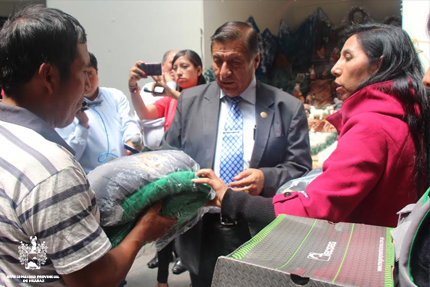 Huaraz: entregan equipos de protección a trabajadores de mantenimiento de parques y jardines