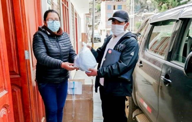 Huaraz: entregan kits de seguridad personal a jueces de paz para prevenir el covid-19