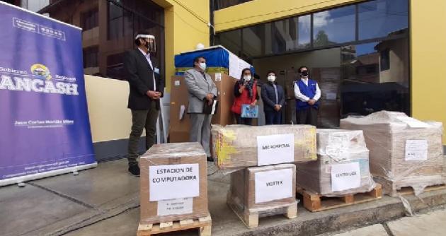 Llegan equipos para implementar nuevo laboratorio molecular del Gobierno Regional de Áncash
