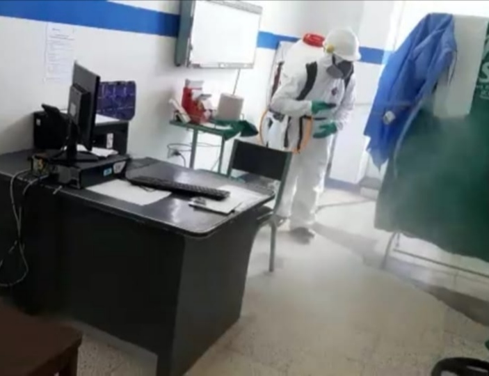 EsSalud Áncash realiza desinfección de ambientes hospitalarios