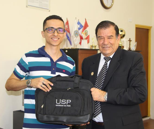 Estudiante colombiano inicia pasantía en la Universidad San Pedro