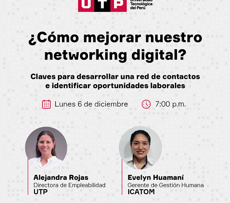 Especialistas darán estrategias para desarrollar red de contactos e identificar oportunidades laborales 