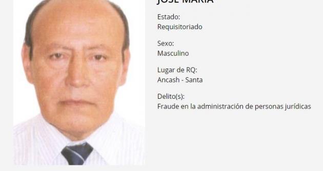 Chimbote: Mininter incluye a prófugo rector de la USP en lista de los más buscados