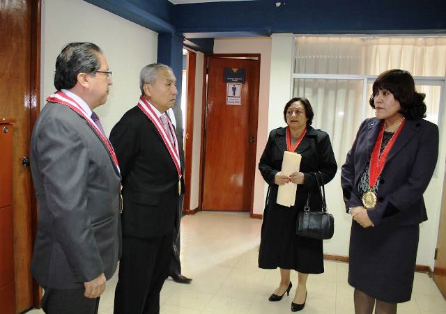 Fiscal de la Nación junto a equipo de Control Interno arribó a Huaraz