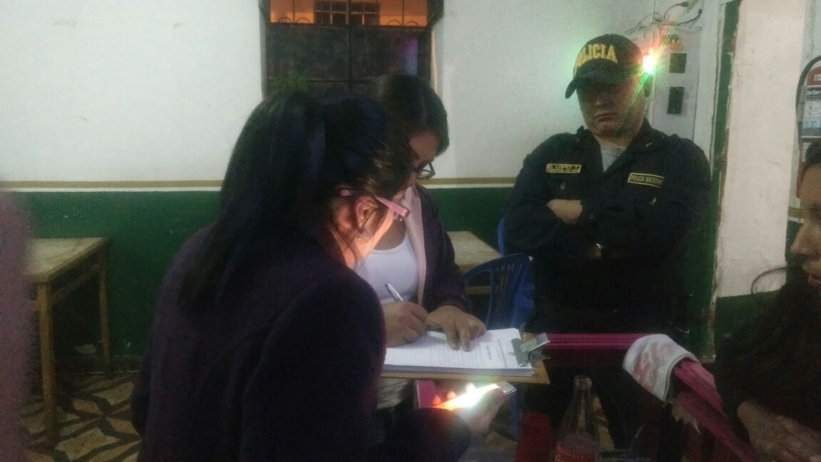 Huaraz: Fiscalía interviene bar en prevención del delito de trata de personas