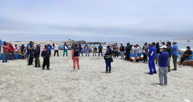 Áncash: fiscalía exhorta a pescadores de “La Gramita” a no realizar pesca irresponsable de moluscos