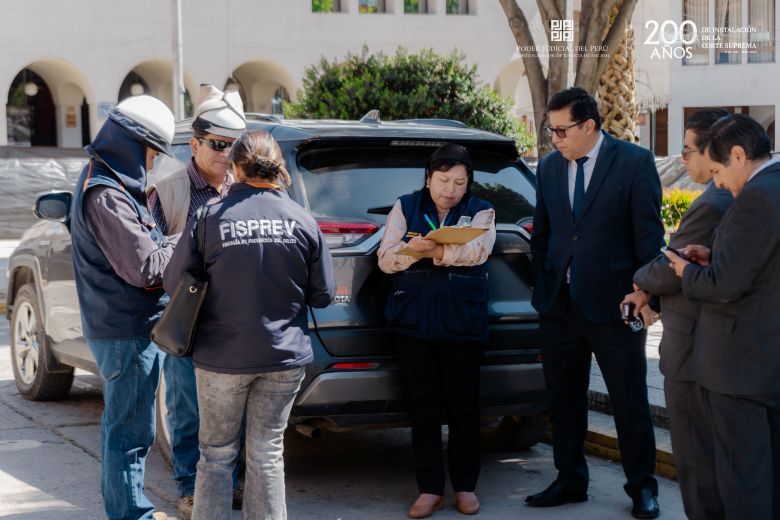 Fiscalía verificó inconvenientes en palacio de la Corte de Justicia de Áncash causados por obra pública