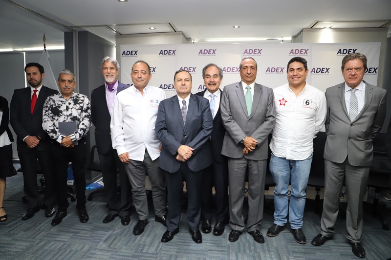 En foro de Adex candidatos proponen agenda en torno a competitividad e inmunidad parlamentaria