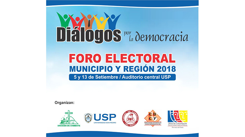 Todo listo para último foro electoral de “Diálogos por la Democracia”