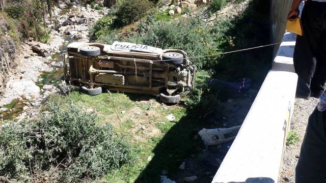 Huaraz: Policía muere en accidente registrado en puente Quinuachaca