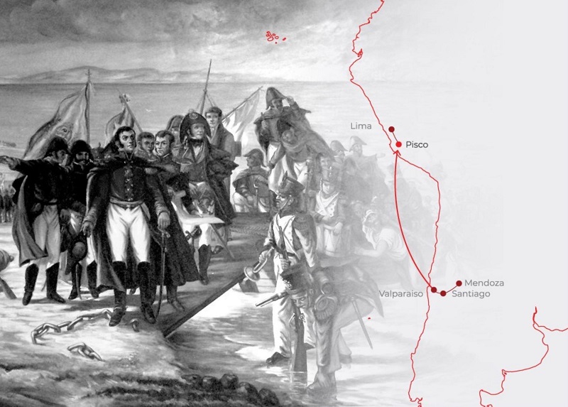 Perú recuerda hoy 200 años del histórico desembarco del general José de San Martín en Paracas