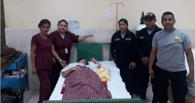 Gestante dio a luz a un robusto bebé al interior de la Comisaría de Pariacoto