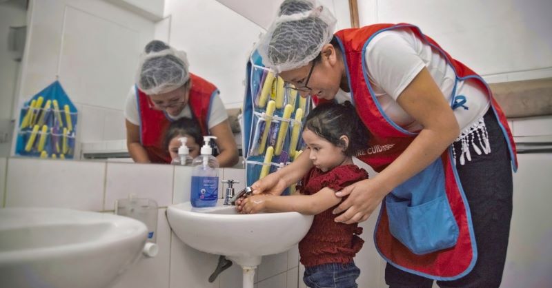 Promueven el correcto lavado de manos en más de 280 mil niños y más de 20,000 gestantes usuarios
