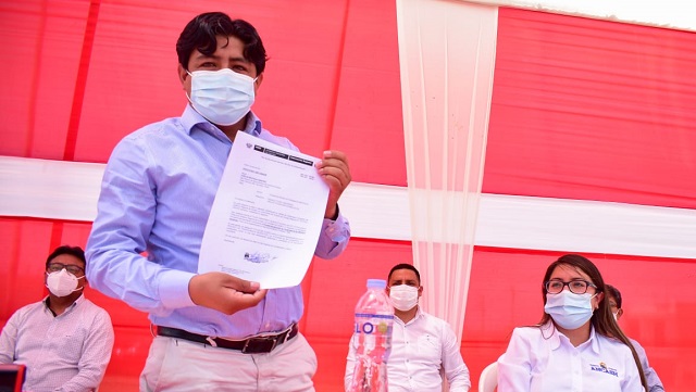 GRA firma asunción de titularidad de terrenos de 308 hectáreas de Chinecas a la SBN