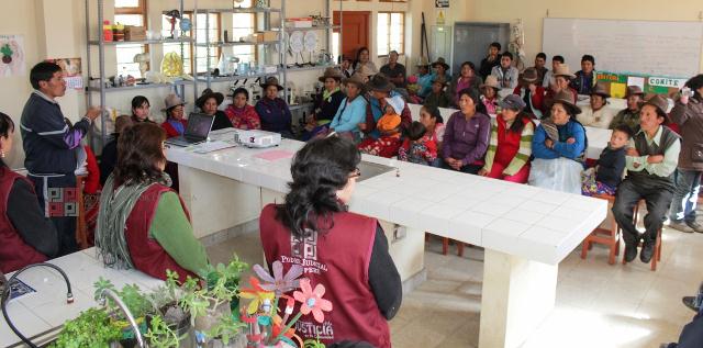 Programa de la Corte de Justicia de Áncash desarrolla charlas informativas en comunidades