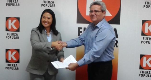 Movimiento regional Hora Cero firmó alianza con partido Fuerza Popular