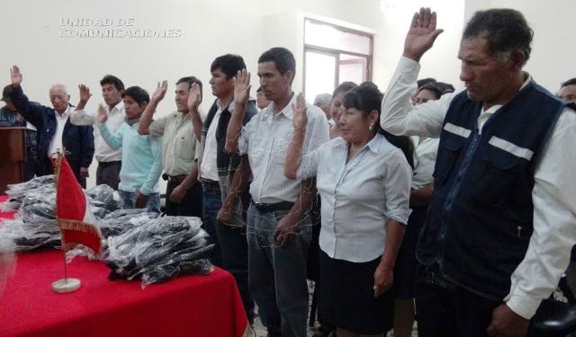 Juramenta directiva de Federación de Rondas Campesinas de Huaylas