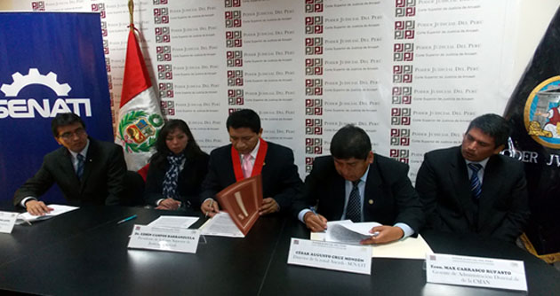 Senati capacitará a trabajadores del Poder Judicial de Áncash