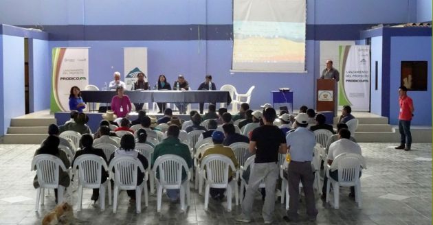 Lanzamiento del proyecto "Silvopastoril" en la comunidad campesina de Cajacay