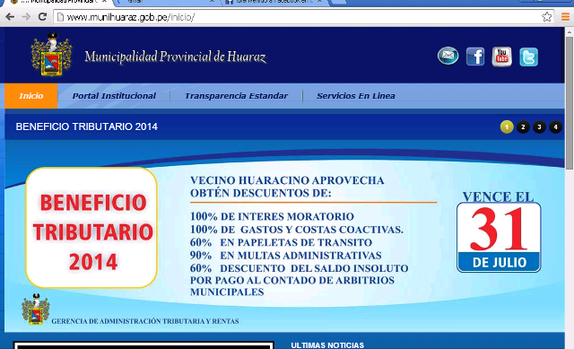 Municipalidad Provincial de Huaraz realiza Campaña Tributaria