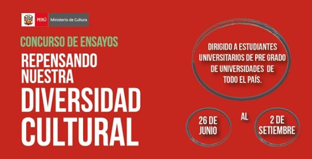 Estudiantes universitarios podrán participar en concurso sobre diversidad cultural