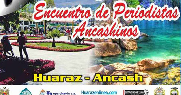 Doris Aguirre y Guadalupe Muñoz hoy en el III Encuentro de Periodistas Ancashinos