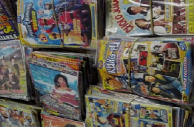 Carhuaz: Policía interviene locales de venta de Cd´s “piratas”