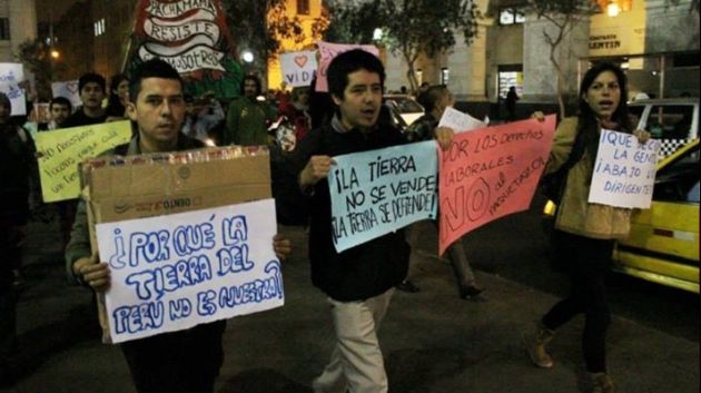 Continúan protestas ciudadanas en Lima, contra el llamado “paquetazo”
