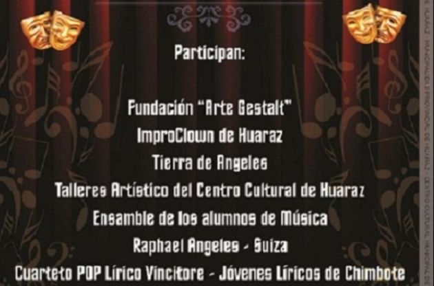 Noche de Talentos en el Teatro Municipal de Huaraz