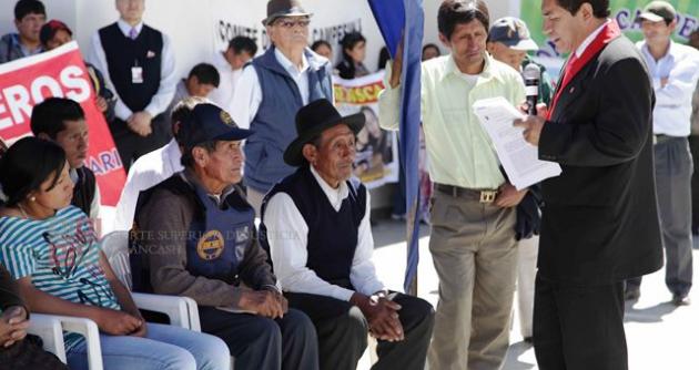 Presidente de la Corte de Áncash destaca labor de rondas campesinas