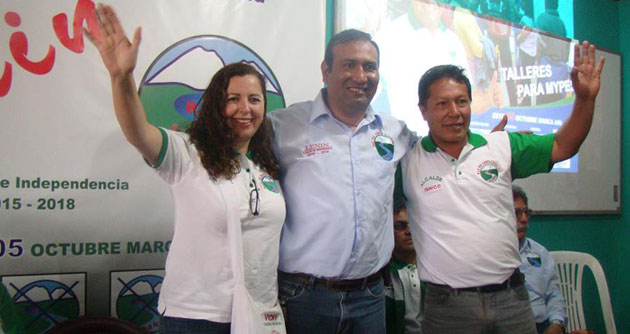 Rosa María Bartra respaldó candidaturas en los pueblos del Callejón de Huaylas de Río Santa Caudaloso