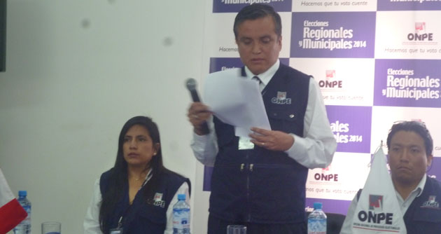 Jefe de ODPE Huaraz instaló oficialmente local para las elecciones 2014
