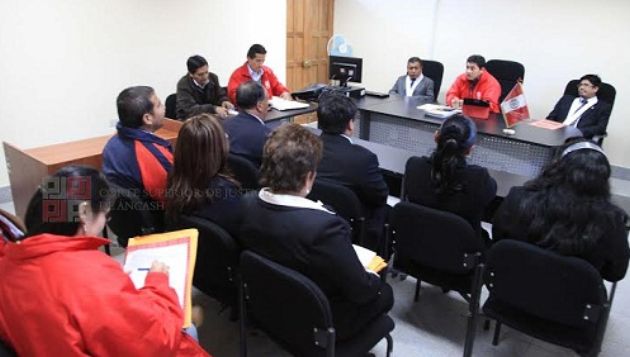 Juzgados de Sihuas fueron inspeccionados por presidente de Corte de Áncash