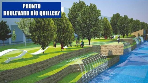 Inician trabajos de acondicionamiento para obra de boulevard del Río Quillcay
