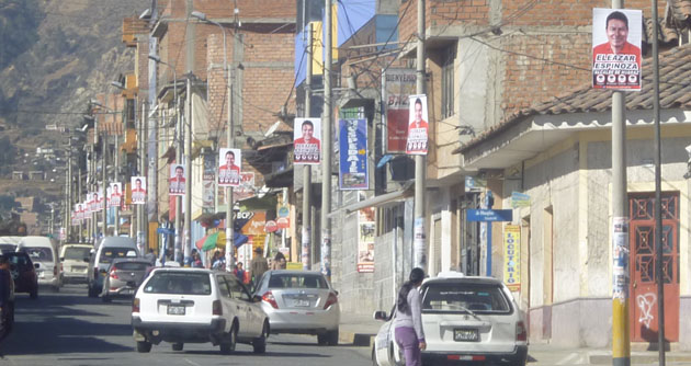 Instituciones locales retiran propaganda electoral del centro de la ciudad de Huaraz