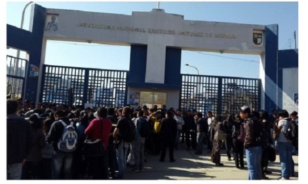 Sede de Unasam en Shancayan fue tomada desde muy temprano por estudiantes