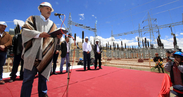 Ministro de Energía y Minas inaugura obra que beneficia a 250 mil personas en Ancash
